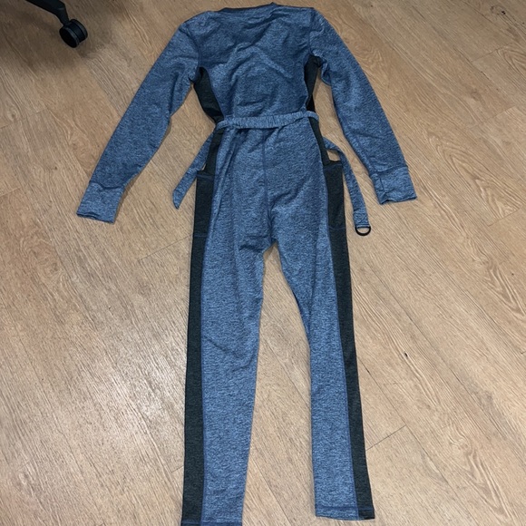 Offline by Aerie Chillside Collection blue and grey long-sleeved jumpsuit - Picture 2 of 2